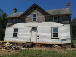 The house mid-restoration.